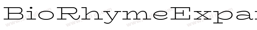 BioRhymeExpanded Ext字体转换